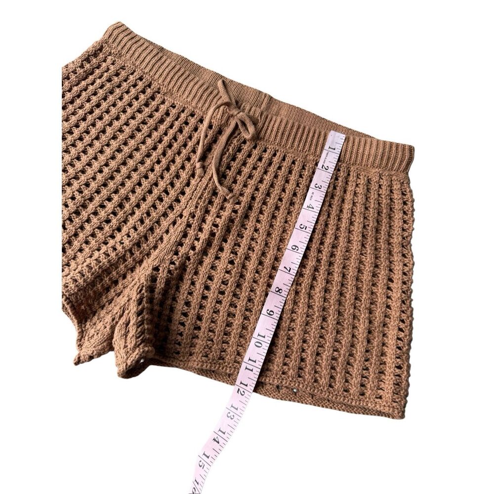 Wild Fable Crochet Crop Top & Shorts Swimsuit Cover-up Set Size M - Picture 6 of 9